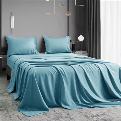 Sea blue Bamboo Lyocell Sheet Set